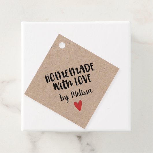 クラフトパーソナライズされた手作りラブギフトラベル フェイバータグ (インサイチュ)
