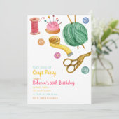 クラフトパーティの招待状 招待状 (スタンド正面)