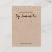 クラフトパール手作りイヤリング及びネックレスディスプレイ 名刺 (正面)