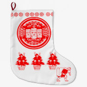 クラフトビアクリスマス – ビール缶 ラージクリスマスストッキング (正面)