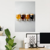 クラフトビアグラディエントミニマル- ポスター (ホームオフィス)