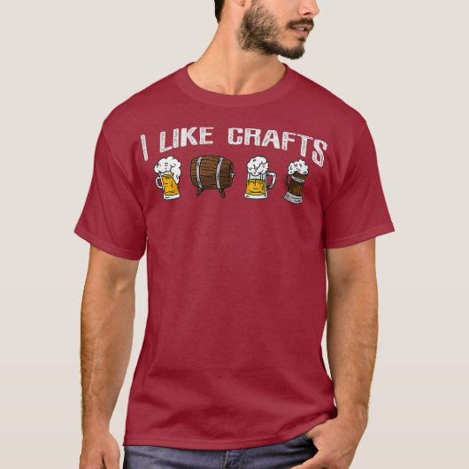 クラフトビアビおもしろいールドリンカー Tシャツ (正面)