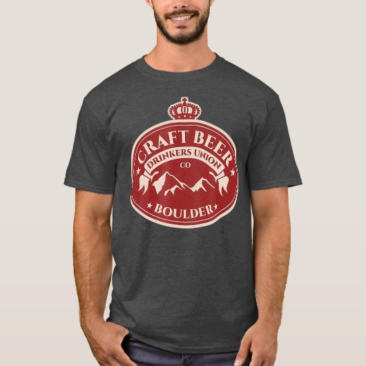 クラフトビアラバーズ大きい石コロラド Tシャツ (正面)