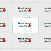 クラフトビジネス裁縫ラベルの切り取りと縫い ファブリック (タイル)