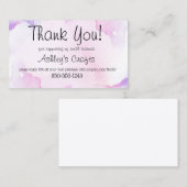 クラフトビニルサンキューカード 名刺 (正面/裏面)