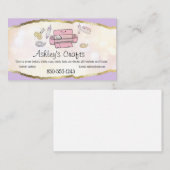 クラフトビニールフォイル名刺 – シルエットクリカット 名刺 (正面/裏面)