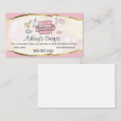 クラフトビニールフォイル名刺 – シルエットクリカット 名刺 (正面/裏面)