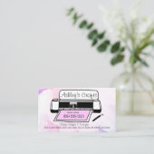 クラフトビニール名刺 – シルエットクリカット 名刺 (スタンド正面)