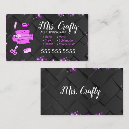 クラフトビニール名刺 名刺 (正面/裏面)