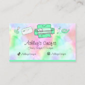 クラフトビニール虹のシルエットクリカット水彩 名刺 (裏面)