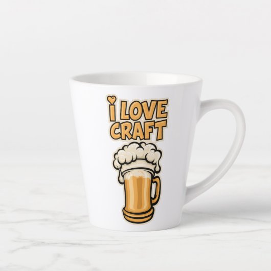 クラフトビールが大好き カフェラテマグ (右)