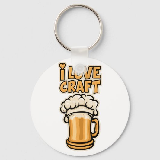 クラフトビールが大好き キーホルダー (正面)