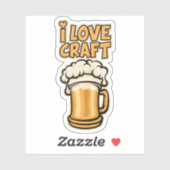 クラフトビールが大好き シール (シート)