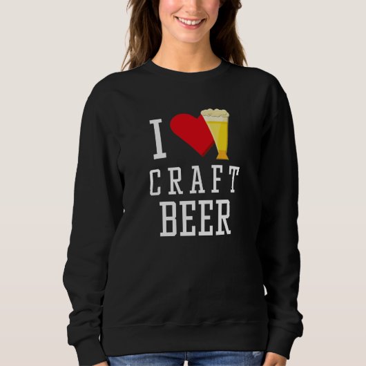 クラフトビールが大好き スウェットシャツ (正面)