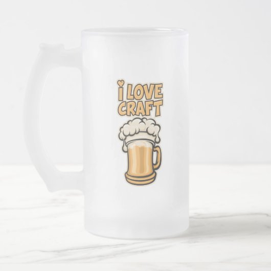 クラフトビールが大好き フロストグラスビールジョッキ (左)