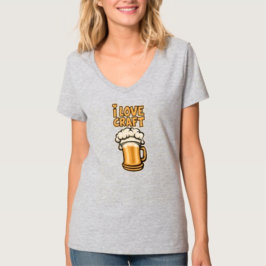 クラフトビールが大好き Tシャツ (正面)
