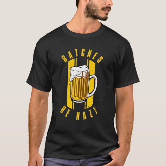 クラフトビールと自家醸造またはバッチはかすむ Tシャツ (正面)