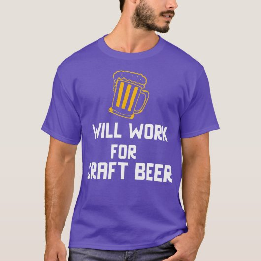 クラフトビールに取り組む Tシャツ (正面)