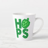 クラフトビールのホップが大好き カフェラテマグ (右)