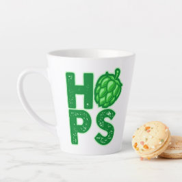 クラフトビールのホップが大好き カフェラテマグ