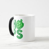 クラフトビールのホップが大好き モーフィングマグカップ (正面左)