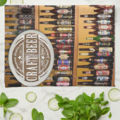 クラフトビールのメンズキッチンハンドタオル キッチンタオル (折り畳み)