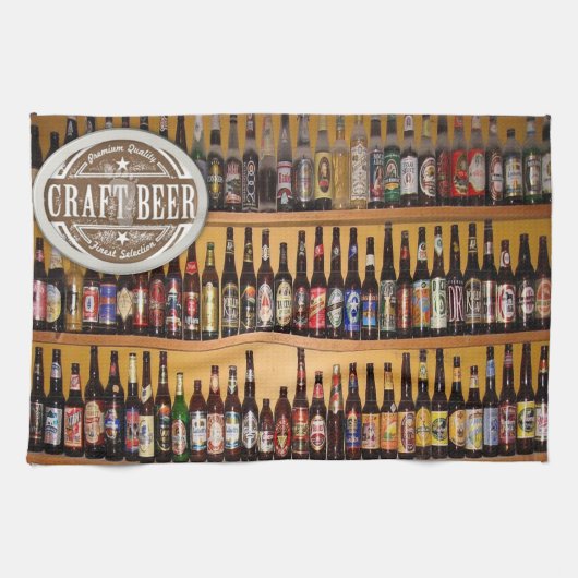 クラフトビールのメンズキッチンハンドタオル キッチンタオル (横)