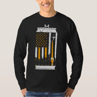 クラフトビールアメリカン州旗7月醸造所4日 Tシャツ