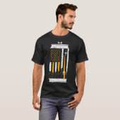 クラフトビールアメリカン州旗7月醸造所4日 Tシャツ (正面フル)