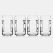 クラフトビールガラスセット ガラス缶 (左)