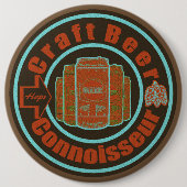 クラフトビールコンノシーズールオレンジ 缶バッジ (正面)