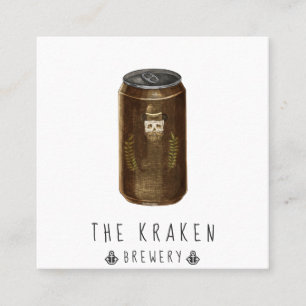 クラフトビールサイダースカルスケッチスクエア名刺 スクエア名刺