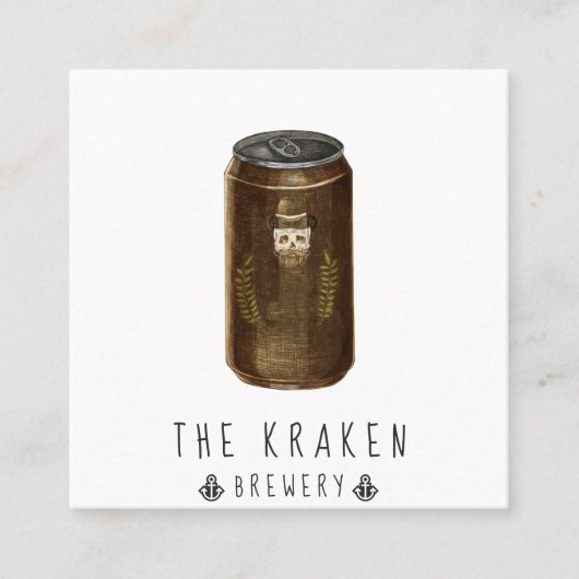 クラフトビールサイダースカルスケッチスクエア名刺 スクエア名刺 (正面)