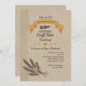 クラフトビールテイスティング招待状 招待状 (正面/裏面)