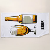 クラフトビールデザインタオル ビーチタオル (正面)
