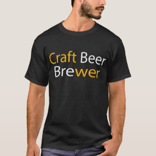 クラフトビールブリューアーブラック Tシャツ