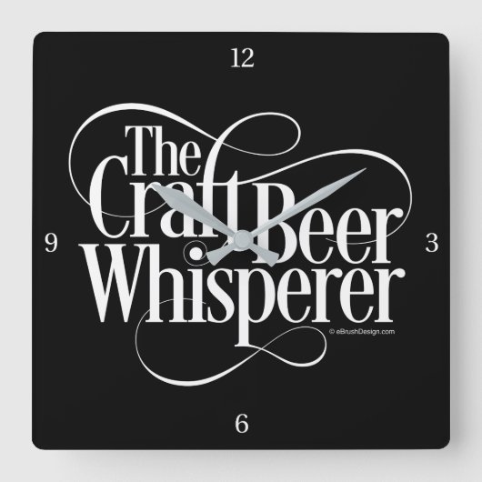 クラフトビールホイスペラー角壁時計 スクエア壁時計 (正面)