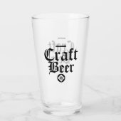クラフトビールホップスブラック&ホワイト タンブラーグラス (裏面)