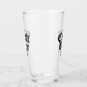 クラフトビールホップスブラック&ホワイト タンブラーグラス (左)