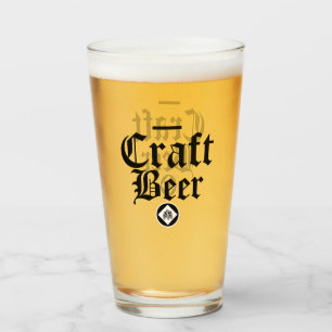 クラフトビールホップスブラック&ホワイト タンブラーグラス