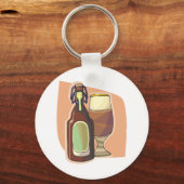 クラフトビールボトルとガラス素朴醸造所 キーホルダー (正面)