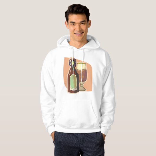 クラフトビールボトルとガラス素朴醸造所 パーカ (正面フル)