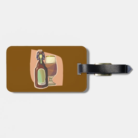クラフトビールボトルとガラス素朴醸造所 ラゲッジタグ (裏面横)