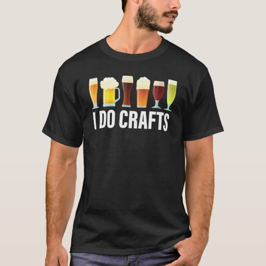 クラフトビールヴィンテージI doクラフトホームブリューアート Tシャツ (正面)
