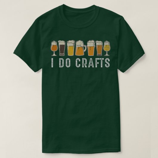 クラフトビールヴィンテージI doクラフトホームブリューアート Tシャツ (デザイン正面)