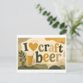 "クラフトビール大好き" ポストカード (スタンド正面)