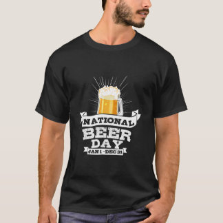 クラフトビール愛好家のためのナショナルビールデービール Tシャツ