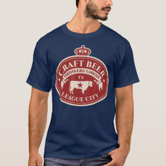 クラフトビール愛好家 - テキサス州リーグシティ Tシャツ