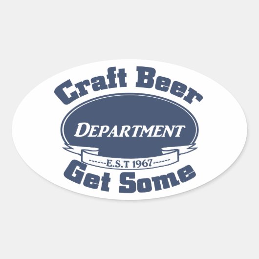 クラフトビール部門が購入 楕円形シール (正面)