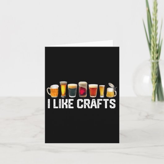 クラフトビール醸造用ホップのギフトがおもしろい好き カード (正面)